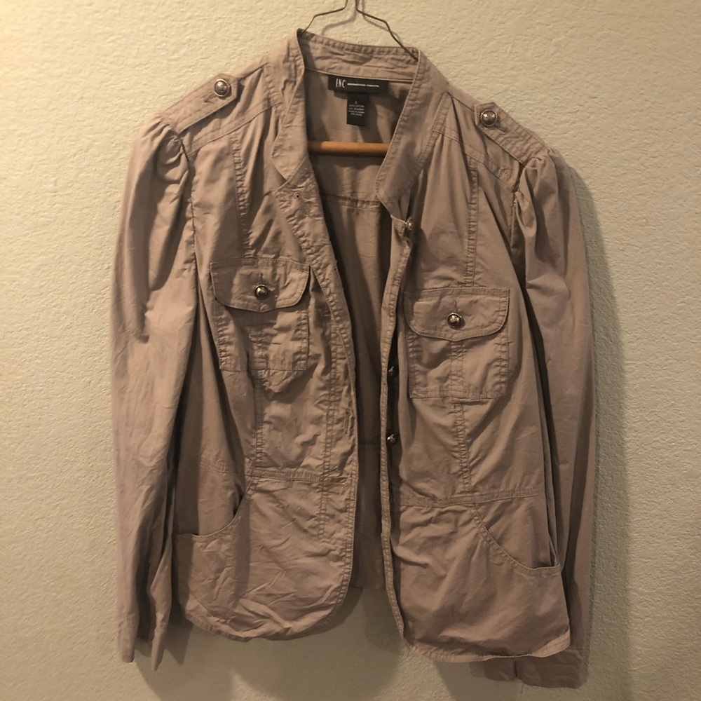 INC grey jacket